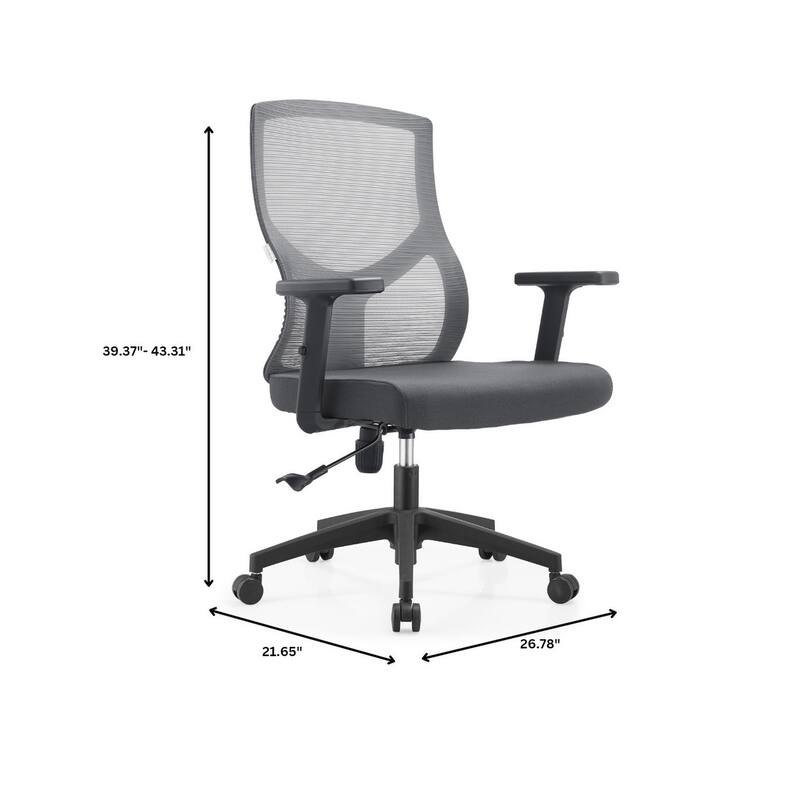 Glen Series Ergonomic Swivel Adjustable Mesh Executive Office Desk Chair with Lumbar Support, Arms, For Work or Home Office