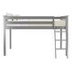 preview thumbnail 2 of 8, Now Furniture Solid Wood Twin Low Loft Bed with Angled Ladder