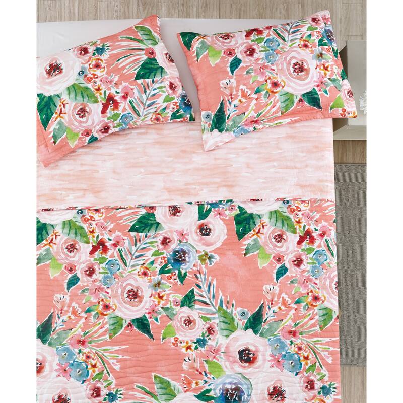 BARBARIAN by Barbra Ignatiev Fashion Floral Quilt Set