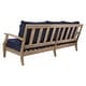 preview thumbnail 79 of 137, SAFAVIEH Couture Outdoor Martinique Solid Wood Patio Sofa