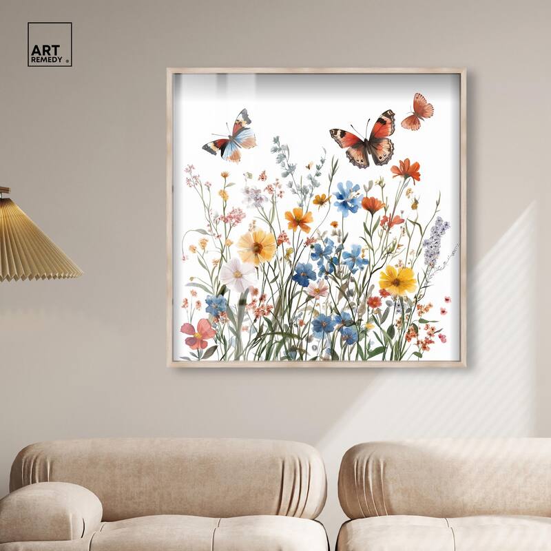 Garden of Fluttering Shadowbox by Art Remedy