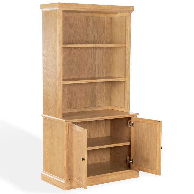SAFAVIEH Couture Haylina 4-Shelf Wood Bookcase - 40"W x 21"D x 79"H