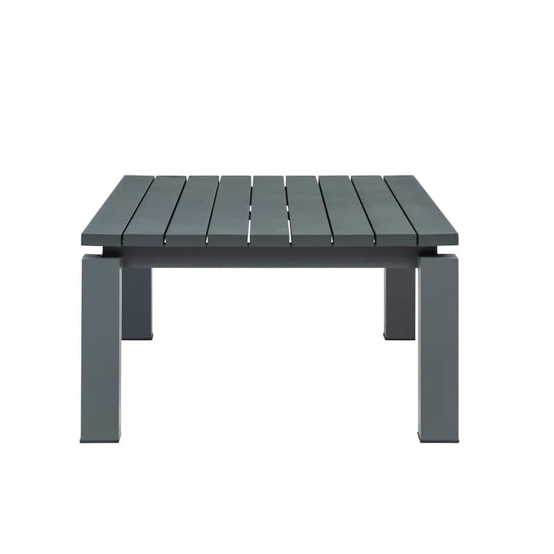 Sardinia Outdoor Aluminum Coffee Table - Gray