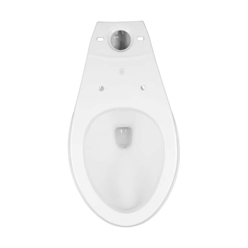 Sheffield White Porcelain Corner Two Piece Toilet with Elongated Bowl, Slow Close Seat and Dual Flush