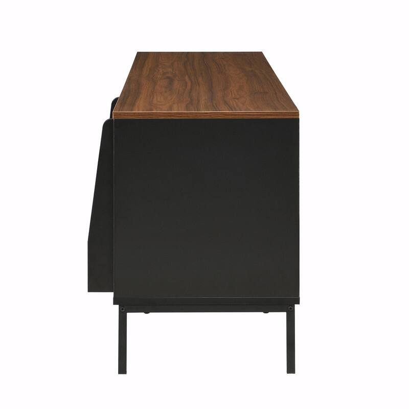 70.8'' Modern TV Stand for TVs up to 75", Entertainment Center with Storage, Sliding Doors