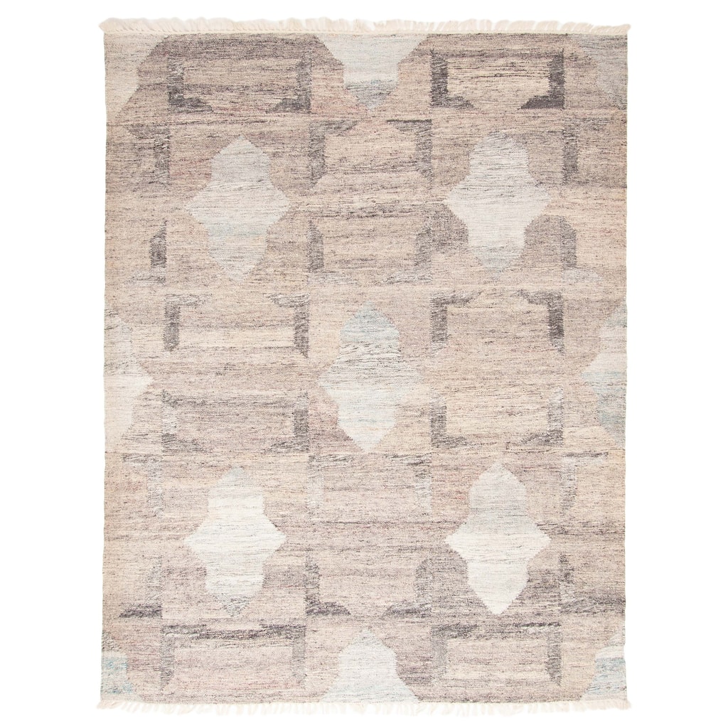 ECARPETGALLERY Flat-Weave Ankara FW Taupe Wool Kilim - 5'6 x 7'3