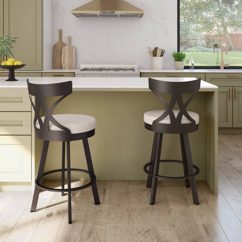 Amisco Washington Swivel Counter Stool