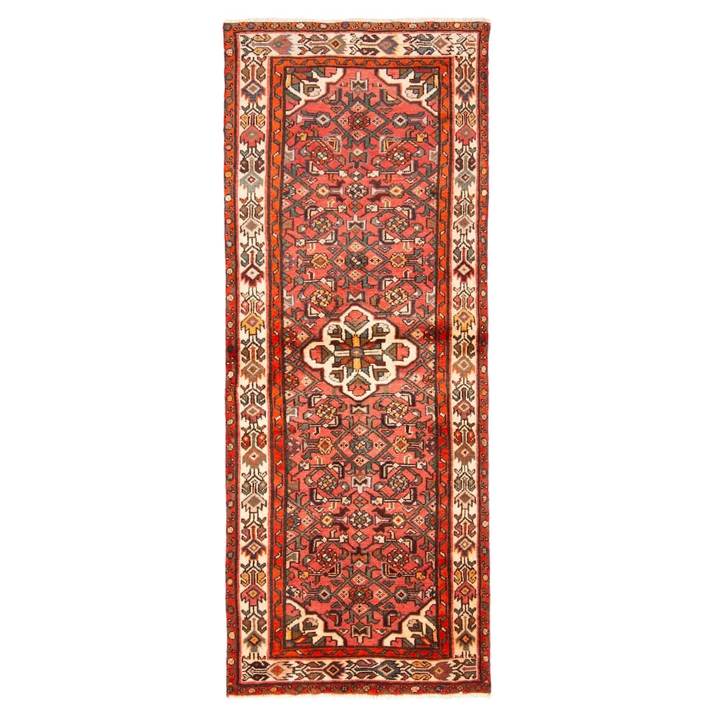 ECARPETGALLERY Hand-knotted Andelz Red Wool Rug - 2'9 x 6'11