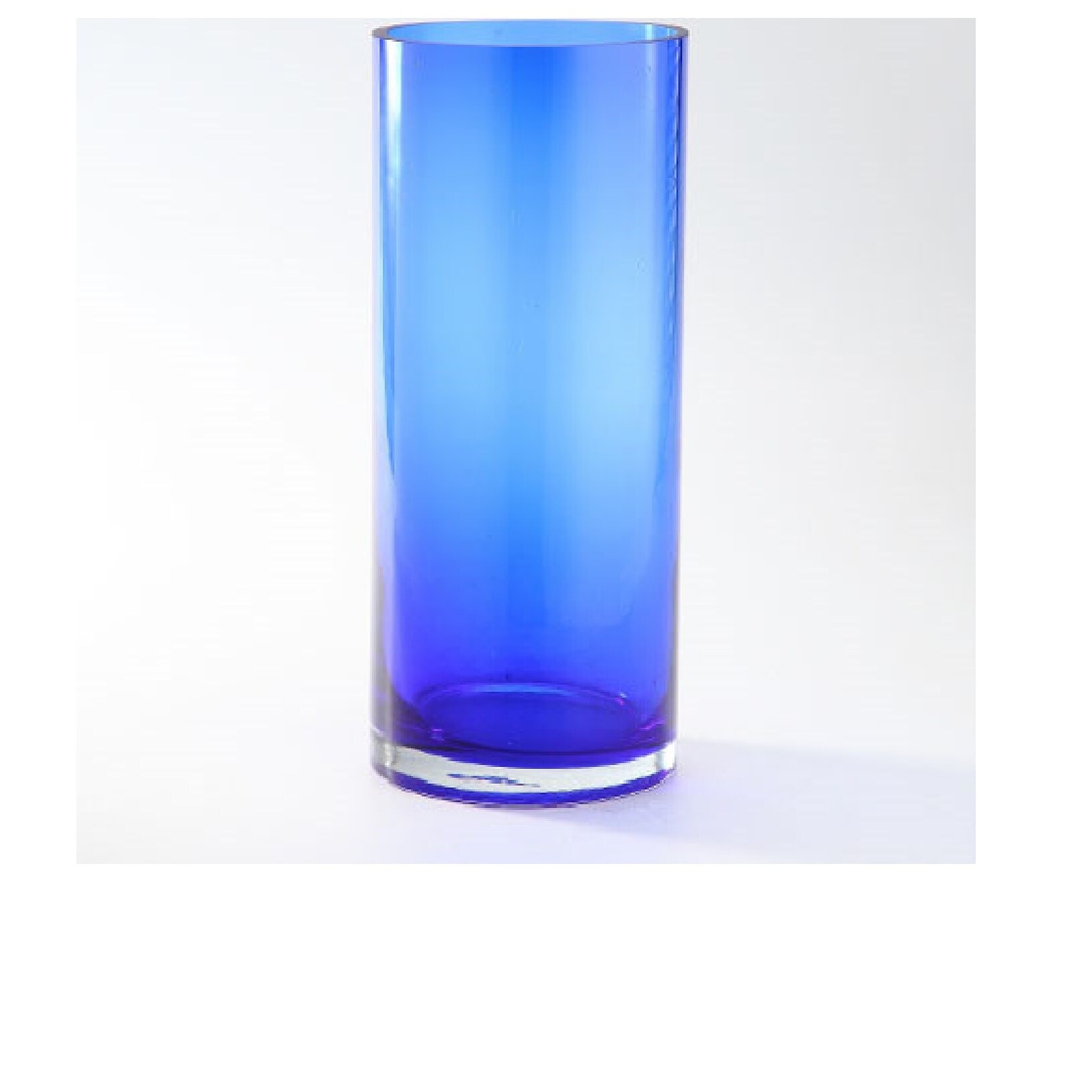 14 Cobalt Blue Transpa Cylinder Vase Tabletop Decor Cobalt Blue Transpa Cylinder Vase