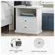preview thumbnail 3 of 4, Signature Design by Ashley Bostwick 1-drawer White Nightstand
