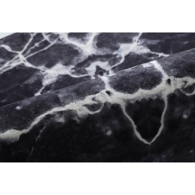 Retro Shag Collection Abstract Area Rug
