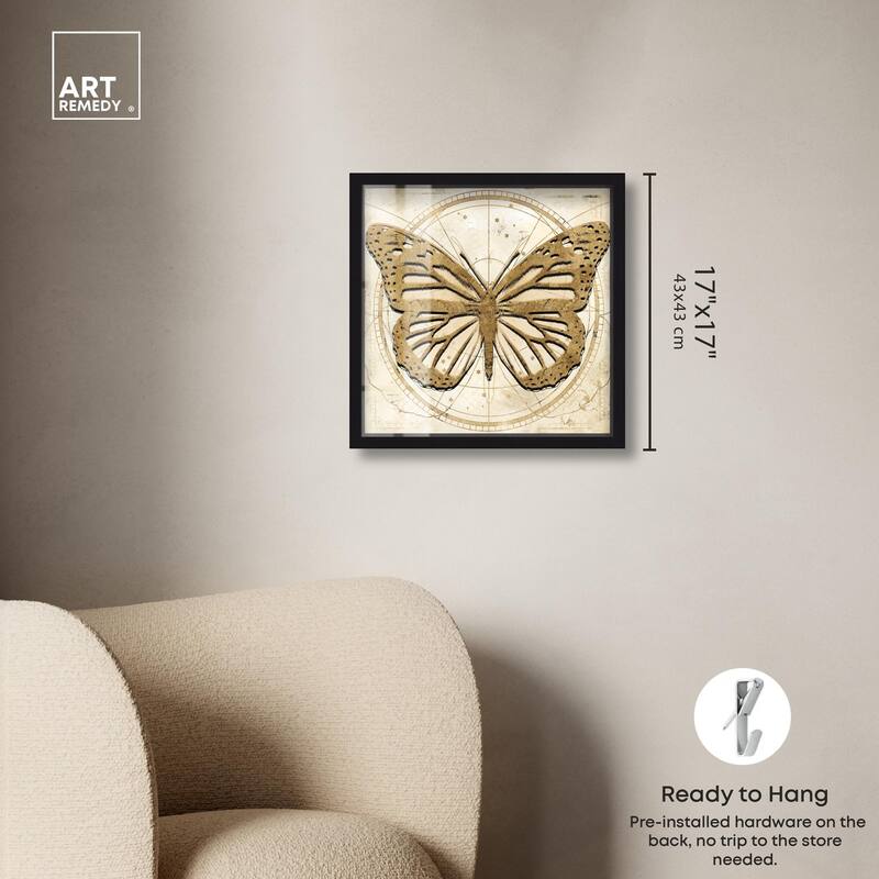 Astro Fluttering Wings Shadowbox by Art Remedy