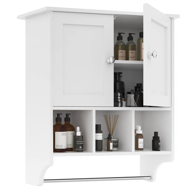 Bathroom Medicine Cabinet, Fully Functional Storage Cabinet, Wall-Mounted, Saving Valuable Floor Space