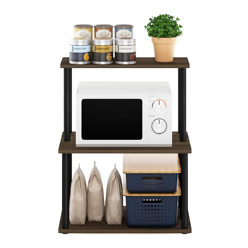 Furinno Turn-N-Tube 3-Tier Toolless Kitchen Storage Shelf