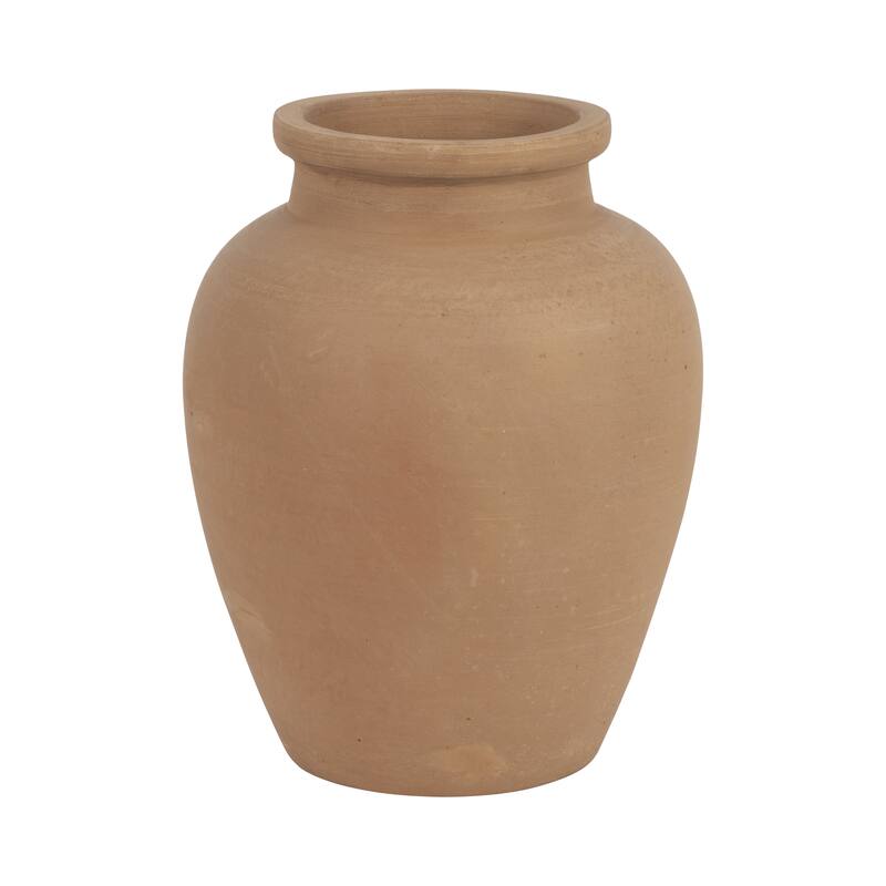 Pottery Decorative Vase Rustic Finish for Living Room or Shelf Decor