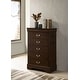 preview thumbnail 2 of 10, Louis Philippe Wood 5-drawer Bedroom Chest