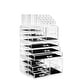 preview thumbnail 2 of 5, Acrylic Cosmetic Makeup Organizer & Jewelry Storage Set - Large - Clear