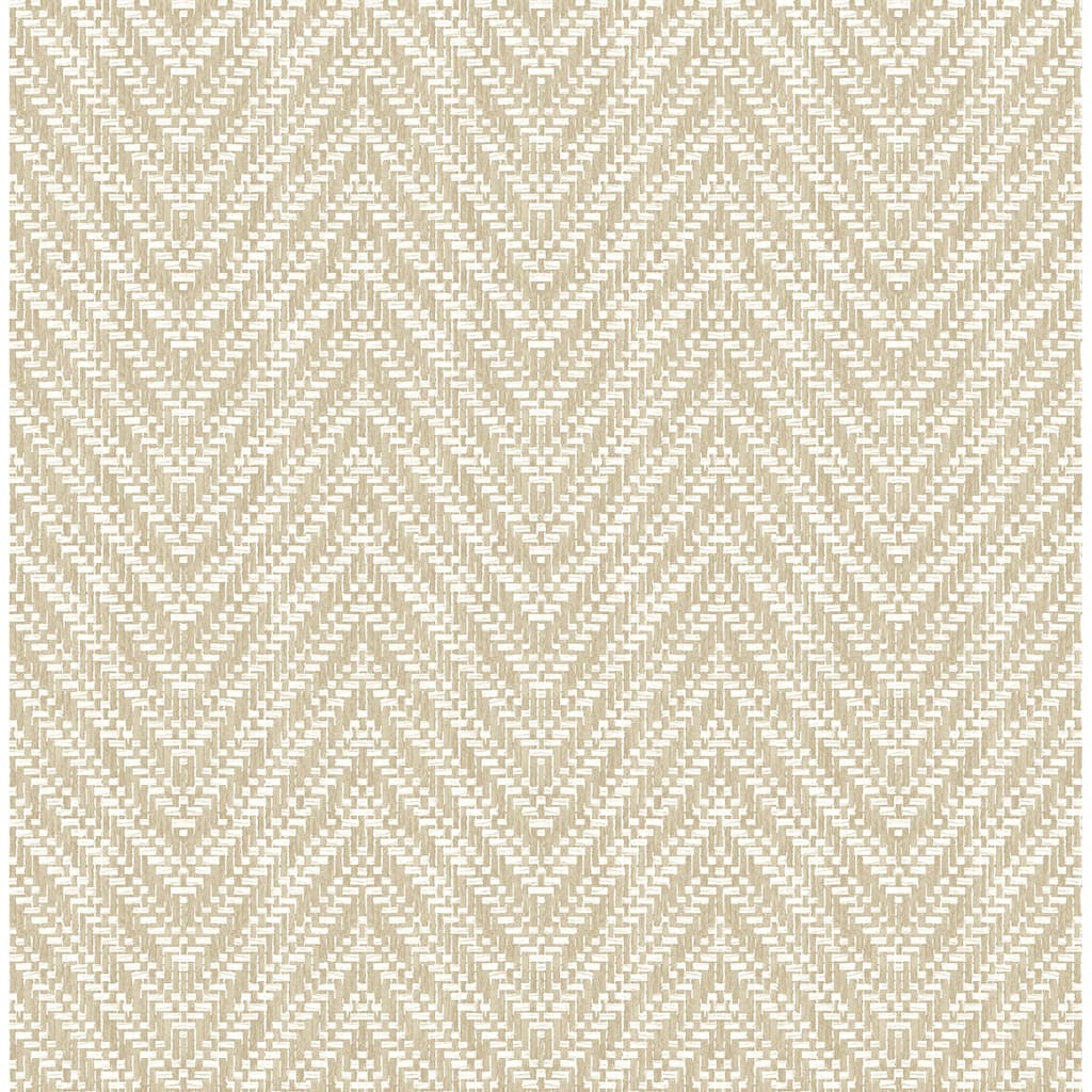 A-Street Prints Glynn Wheat Chevron Wallpaper