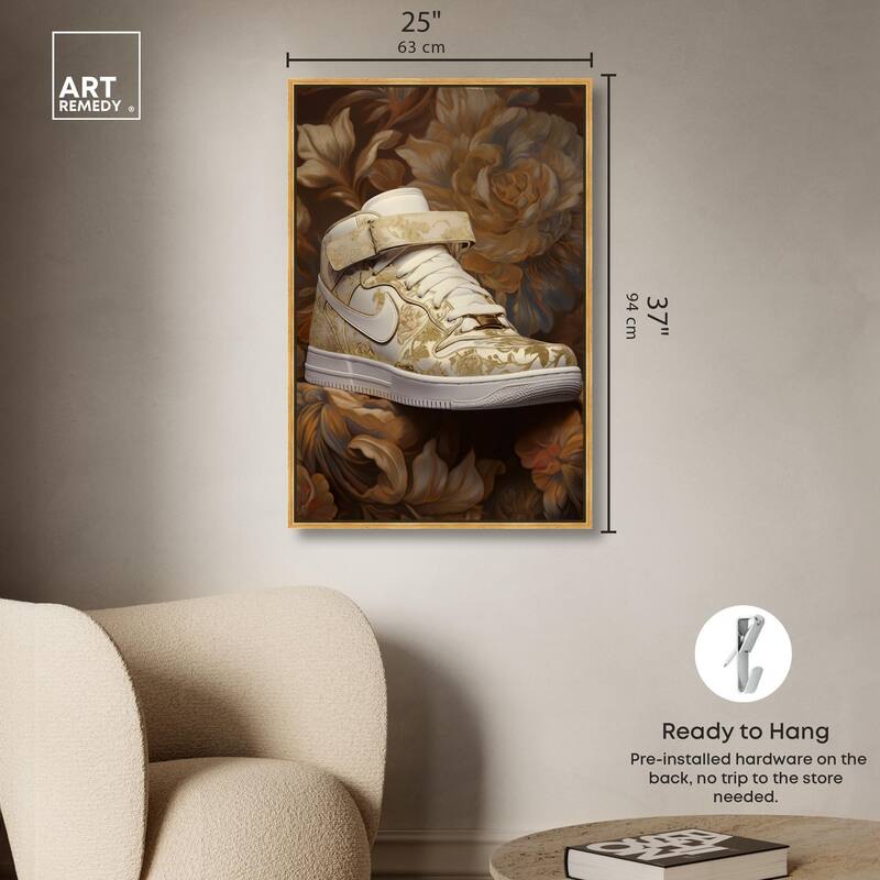 Baroque Sneaker Canvas by Art Remedy