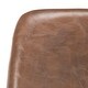 preview thumbnail 8 of 7, SAFAVIEH Fletcher Brown/Chrome Swivel Office Chair - 21.5" x 25.5" x 32.2"