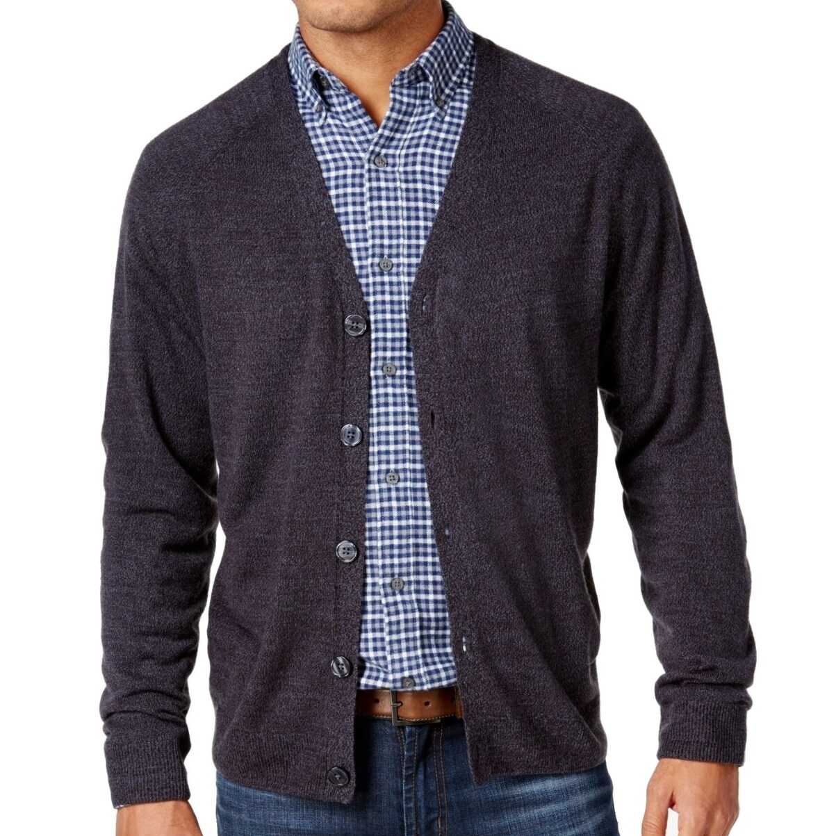 charcoal gray cardigan sweater