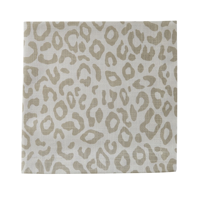 Split P Natural Safari Leopard Printed Napkin Set of 4 - 20" x 20"