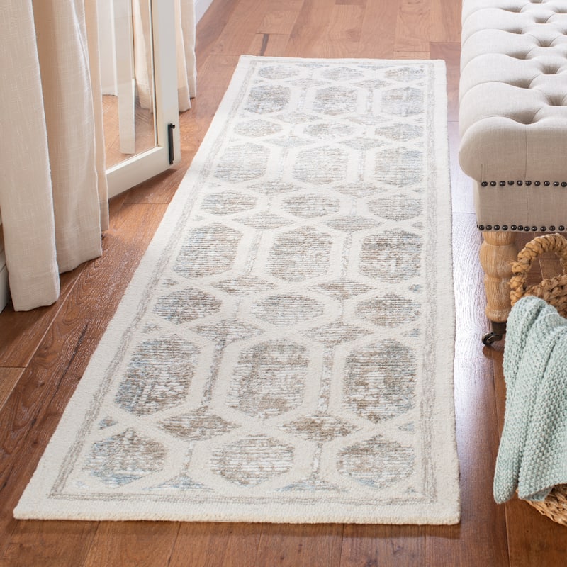 SAFAVIEH, Handmade Artistry Poulia Geometric Wool Rug