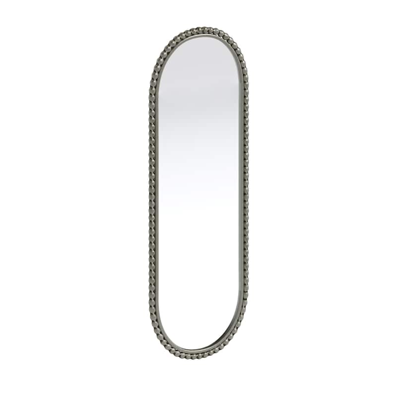 Antique Effect Iron Art Oval Retro Wall Hanging Mirror