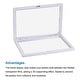 preview thumbnail 4 of 20, Floating Frame Holder 3D Jewelry Display Box with Base