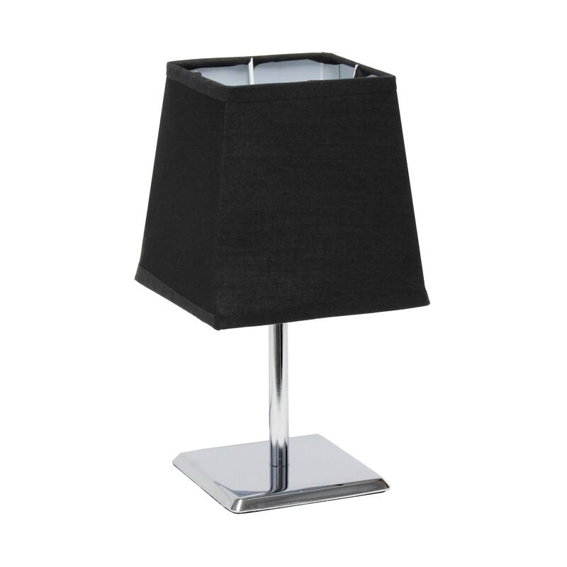Metal Table Lamp with Geometric Shade - 9.5" - Black