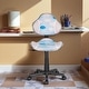preview thumbnail 110 of 128, JJS Ergonomic Mesh Office Chair Adjustable Lumbar Support Computer Desk Chair WHITECLOUD