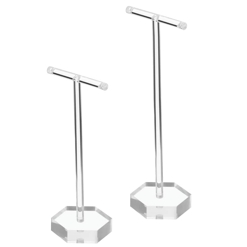 Earring Display Stands, 2pcs Acrylic Earring Holder Earring Stand T