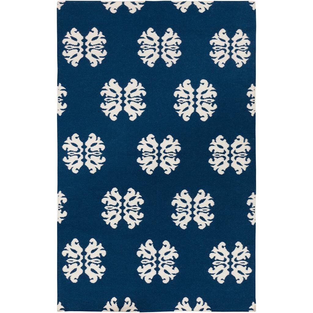 Jordan Flatweave Damask Area Rug