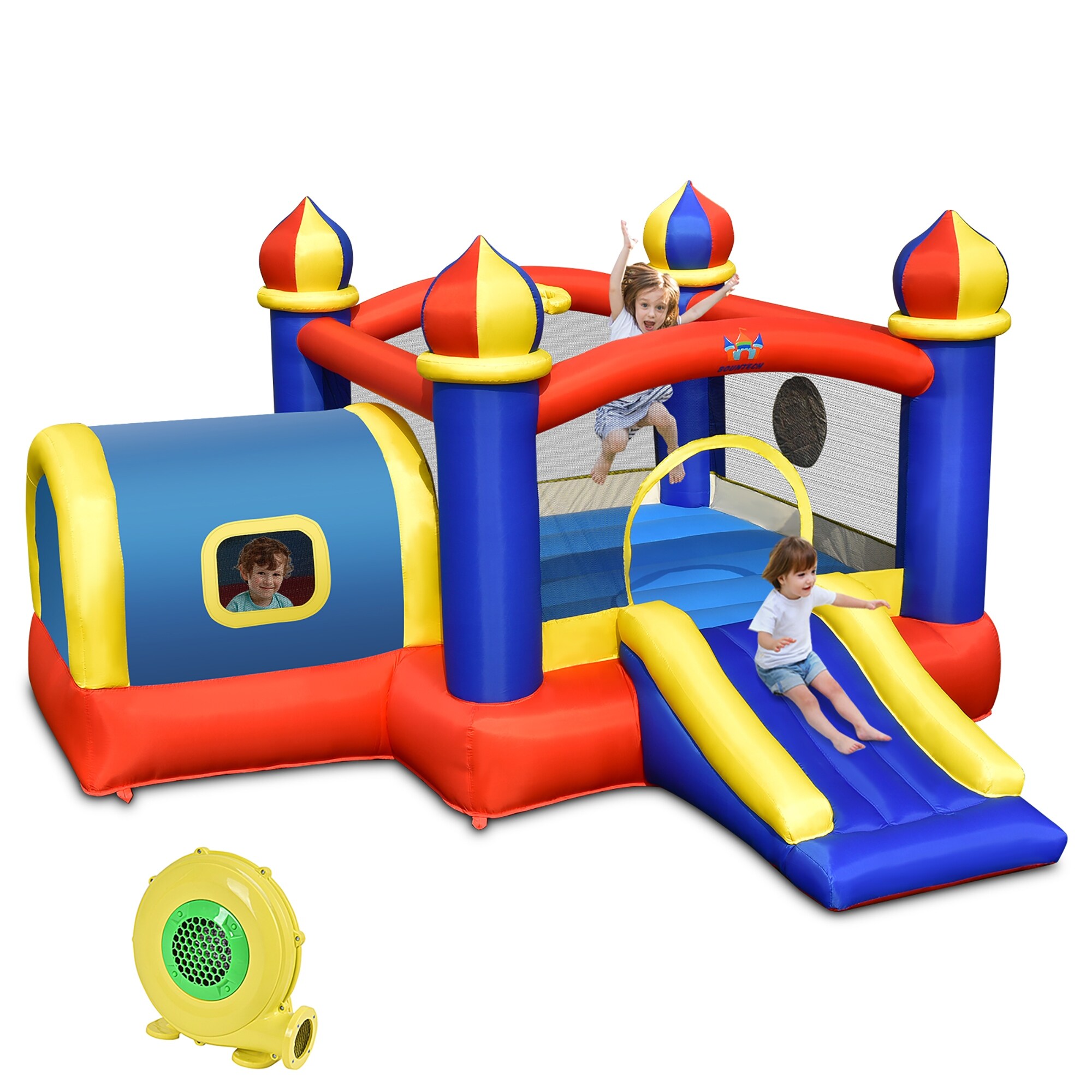 Costway Inflatable Castle Kids Bounce House w Slide Jumping Playhouse See Details Bed Bath Beyond 36094438
