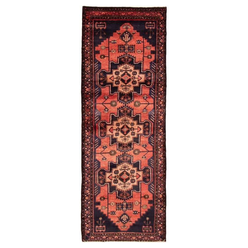 ECARPETGALLERY Hand-knotted Anadol Copper Wool Rug - 3'5 x 9'10 - Dark Copper - 3'5 x 9'10