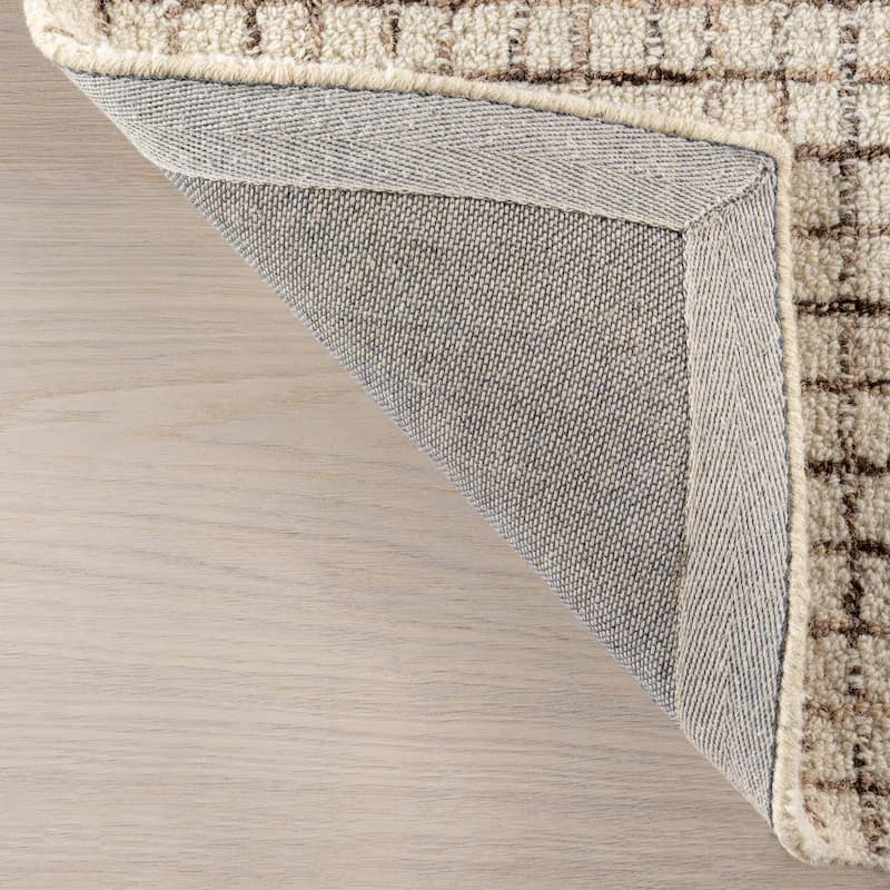 Nuloom Melrose Checked Wool Area Rug