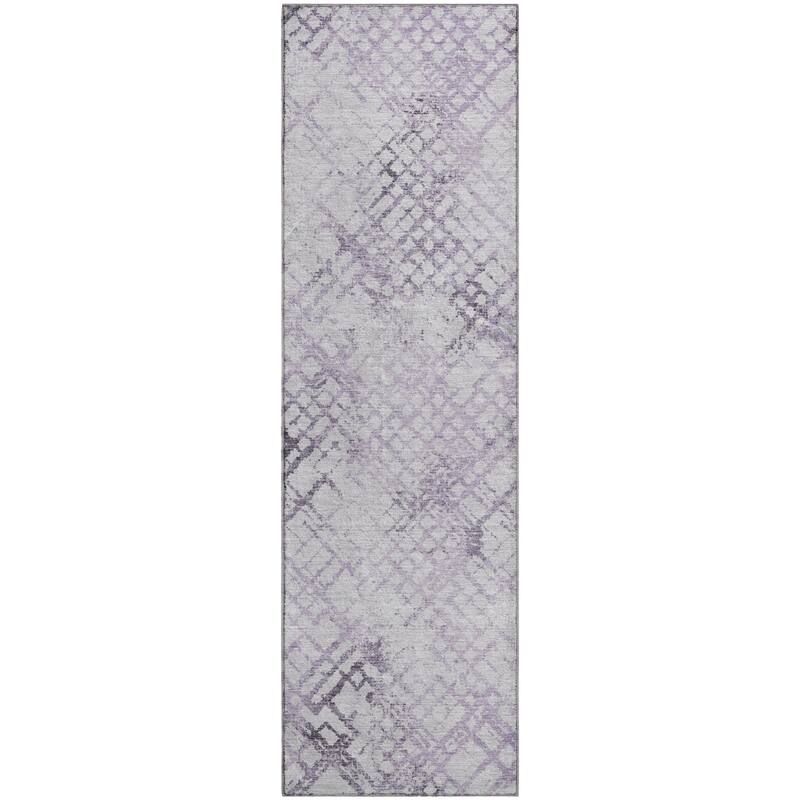 Premium Washable Super Soft Modern Trellis Mayfield Rug