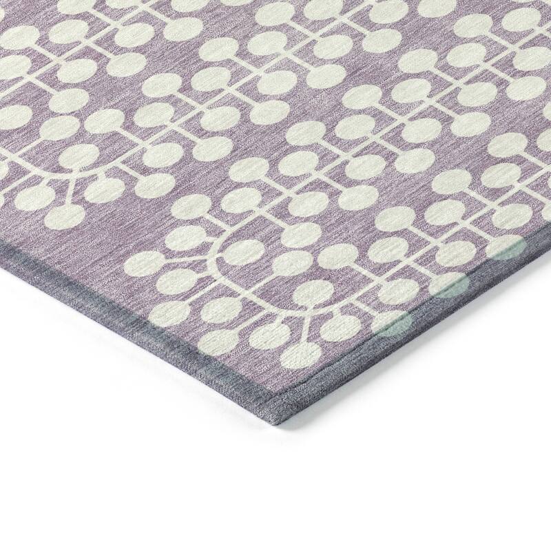 Machine Washable Indoor/ Outdoor Modern Ailey Chantille Rug