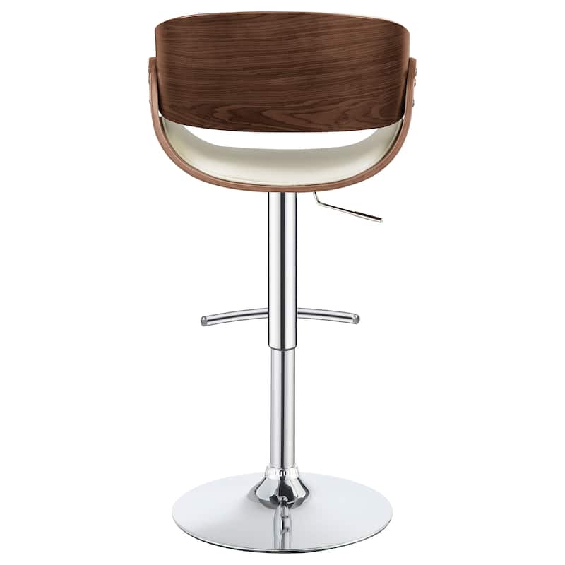 Dana Adjustable Height Curved Seat Bar Stool