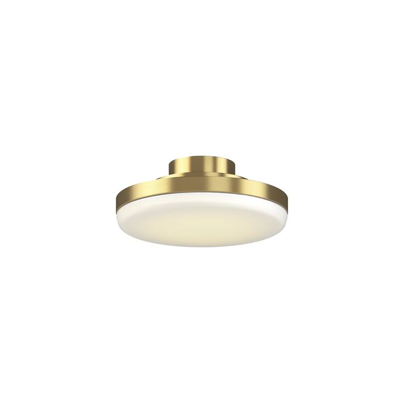 TriAire Ceiling Fan 12-inch Correlated Color Temperature (CCT) Select LED Light Kit - Brushed Satin Brass