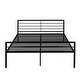 preview thumbnail 17 of 58, Artsy Twin Over Full Metal Bunk Bed with Integrated Desk, Ladder and Quality Slats for Bedroom, Versatile Use