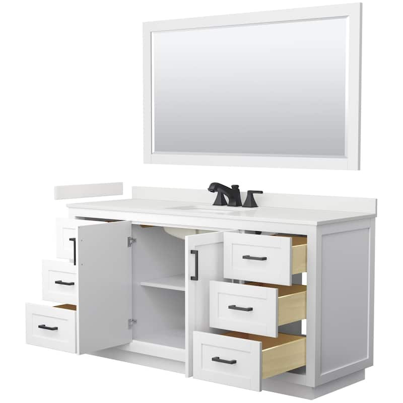 Wyndham Collection WCF292966S-QTZ-US3M58 Miranda 66" Free Standing