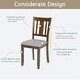 preview thumbnail 8 of 6, Wooden Dining Chairs Set of 4 Kitchen Chair Side Chair Accent Chair