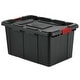 preview thumbnail 3 of 6, Sterilite 15 Gallon Durable Rugged Industrial Tote with Red Latches, 12 Pack