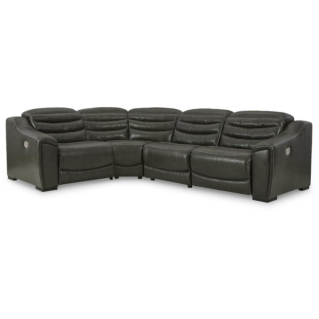 Signature Design by Ashley Center Line 4-Piece Power Reclining Sectional - 105" W x 75" D x 35" H