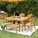preview thumbnail 2 of 15, Cambridge Casual Paxton 6-piece Teak Outdoor Dining Set