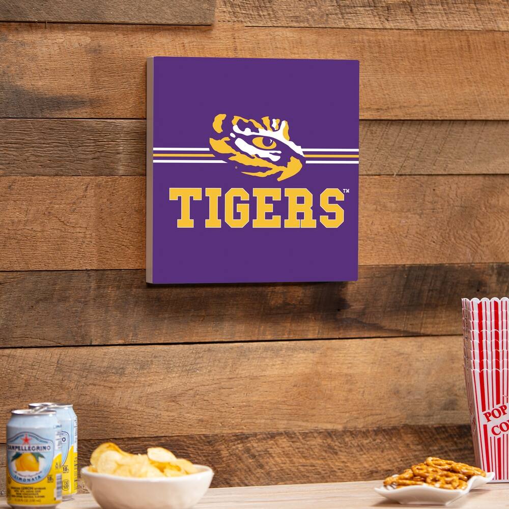 Louisiana State University Wooden Door Decor Wall Sign - Multi-Color