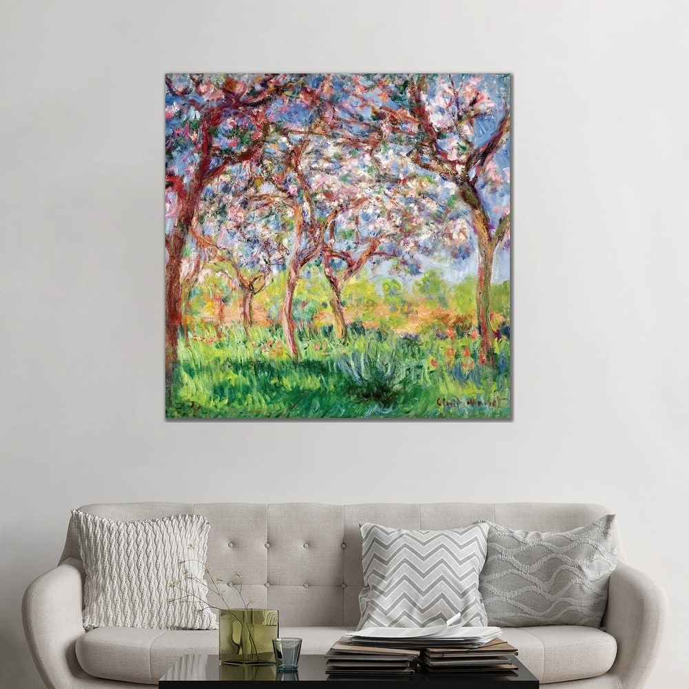 iCanvas "Printemps a Giverny, 1903 " by Claude Monet Canvas Print