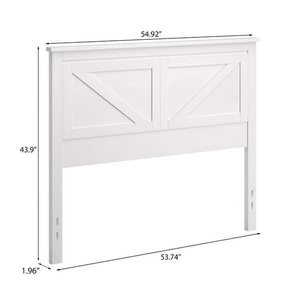 dimension image slide 6 of 9, Farmhouse Solid Wood Headboard