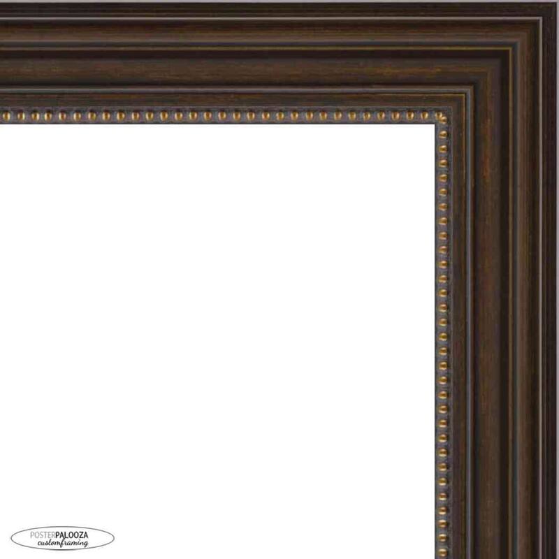 9x6 Contemporary Bronze Complete Wood Picture Frame with UV Acrylic, Foam Board Backing, & Hardware